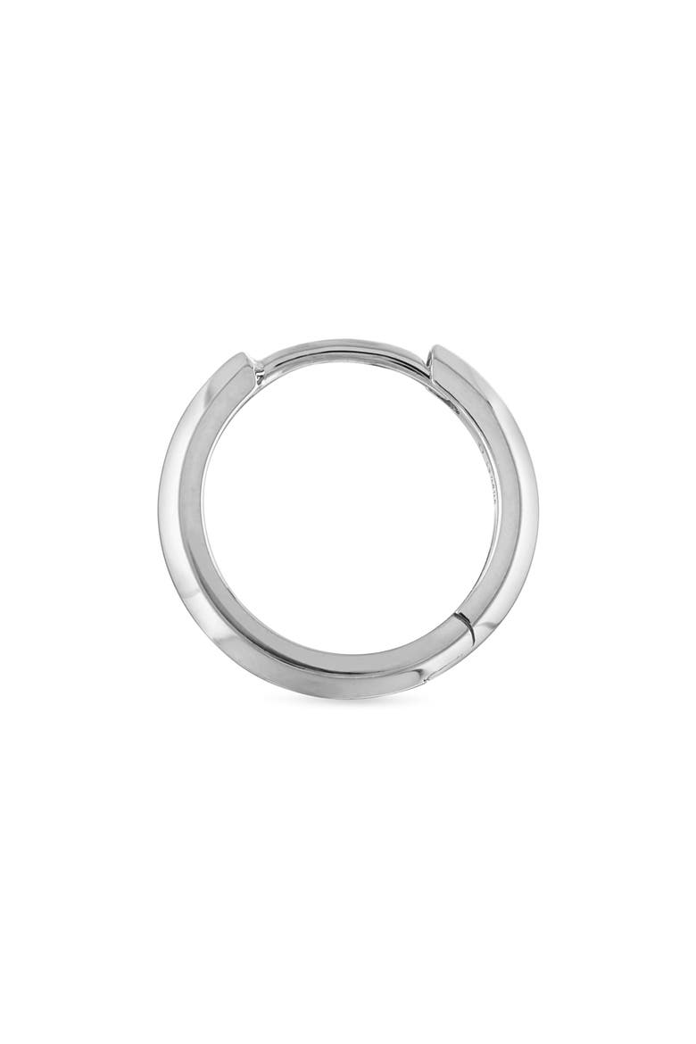 Vertex Single Hoop Earring, Alternate, color, WHITE GOLD