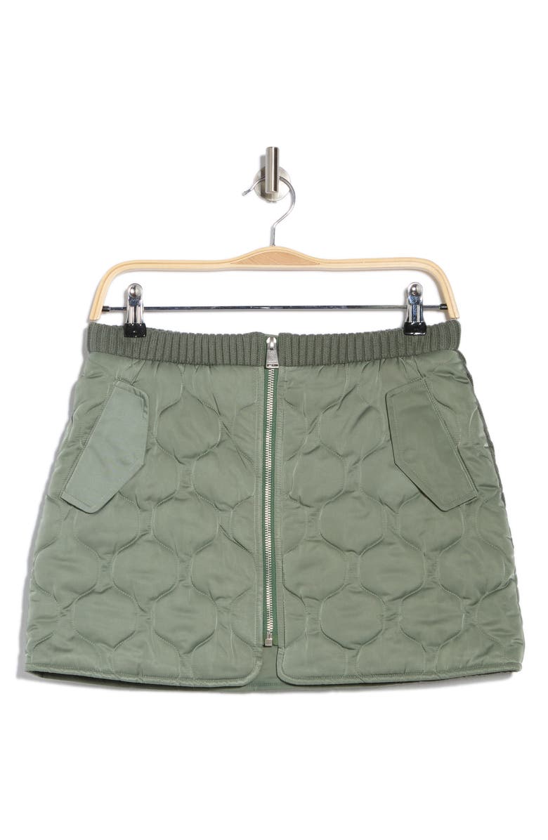 Simkhai Ripley Onion Quilted Miniskirt, Alternate, color, Park Slope
