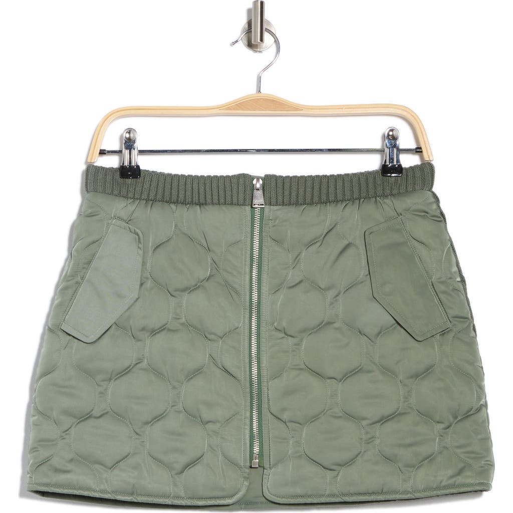Shop Simkhai Ripley Onion Quilted Miniskirt In Park Slope