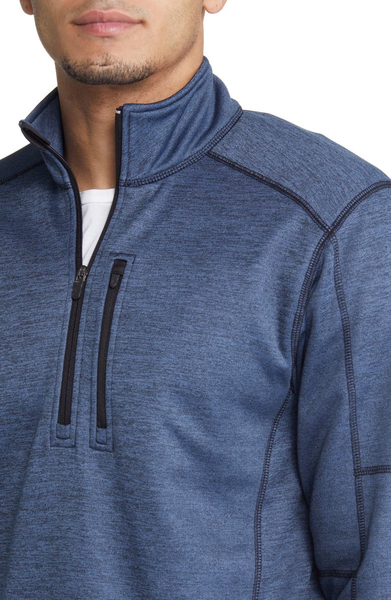 Vintage 1946 Space Dye Half Zip Fleece Pullover, Alternate, color, 