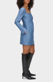 ALIGNE Carmel Long Sleeve Satin Minidress