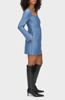 ALIGNE Carmel Long Sleeve Satin Minidress