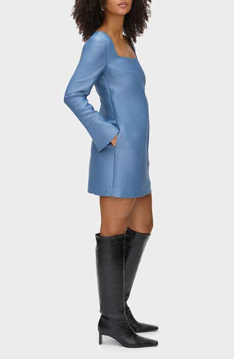 ALIGNE Carmel Long Sleeve Satin Minidress