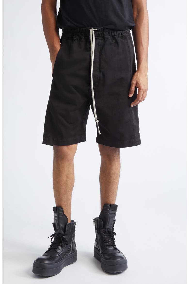 Pusher Cotton Shorts, Main, color, BLACK