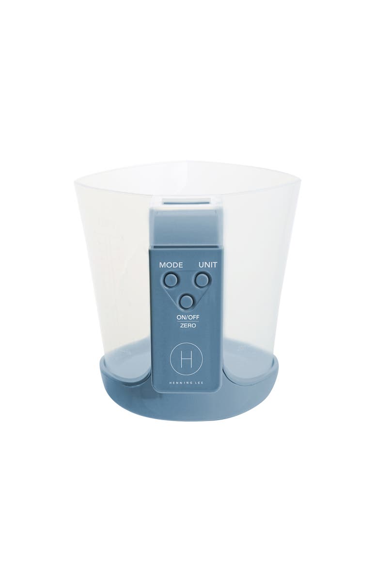 Henning Lee Digital 4 Cup Measuring Cup and Scale, Alternate, color, Blue