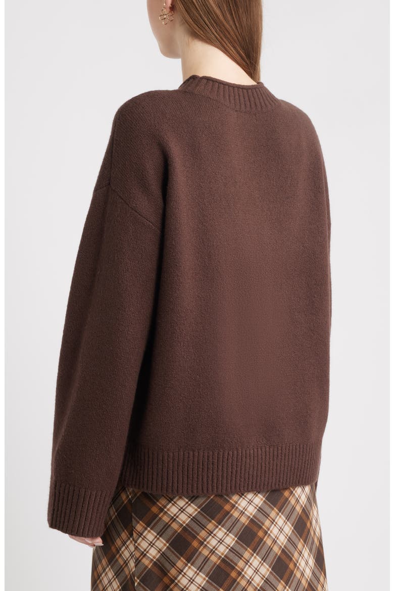 Everyday Easy Cotton Blend Sweater, Alternate, color, BROWN COFFEE