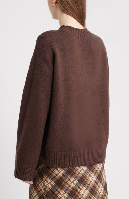 Bp. Everyday Easy Cotton Blend Sweater In Brown