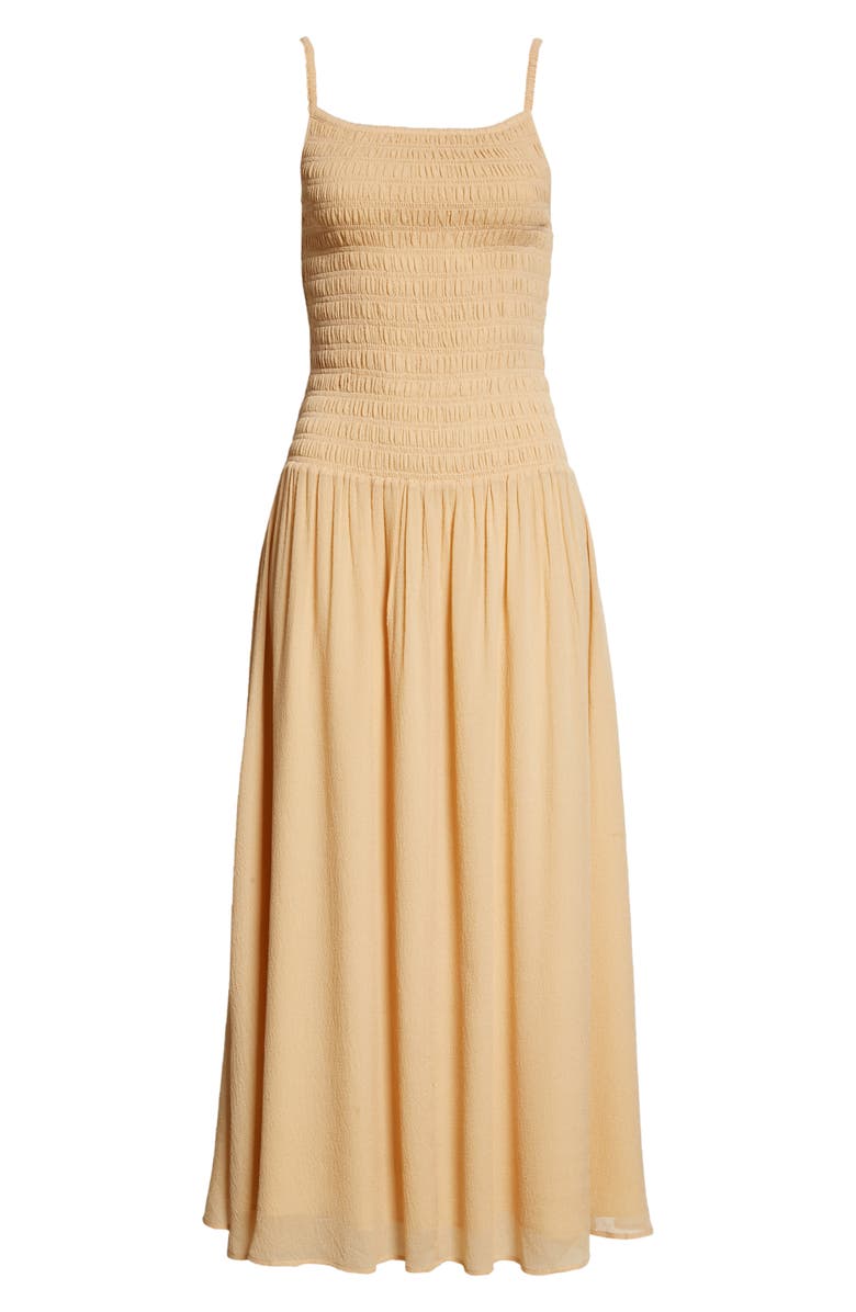 TOTEME Long Smocked Dress, Alternate, color, 