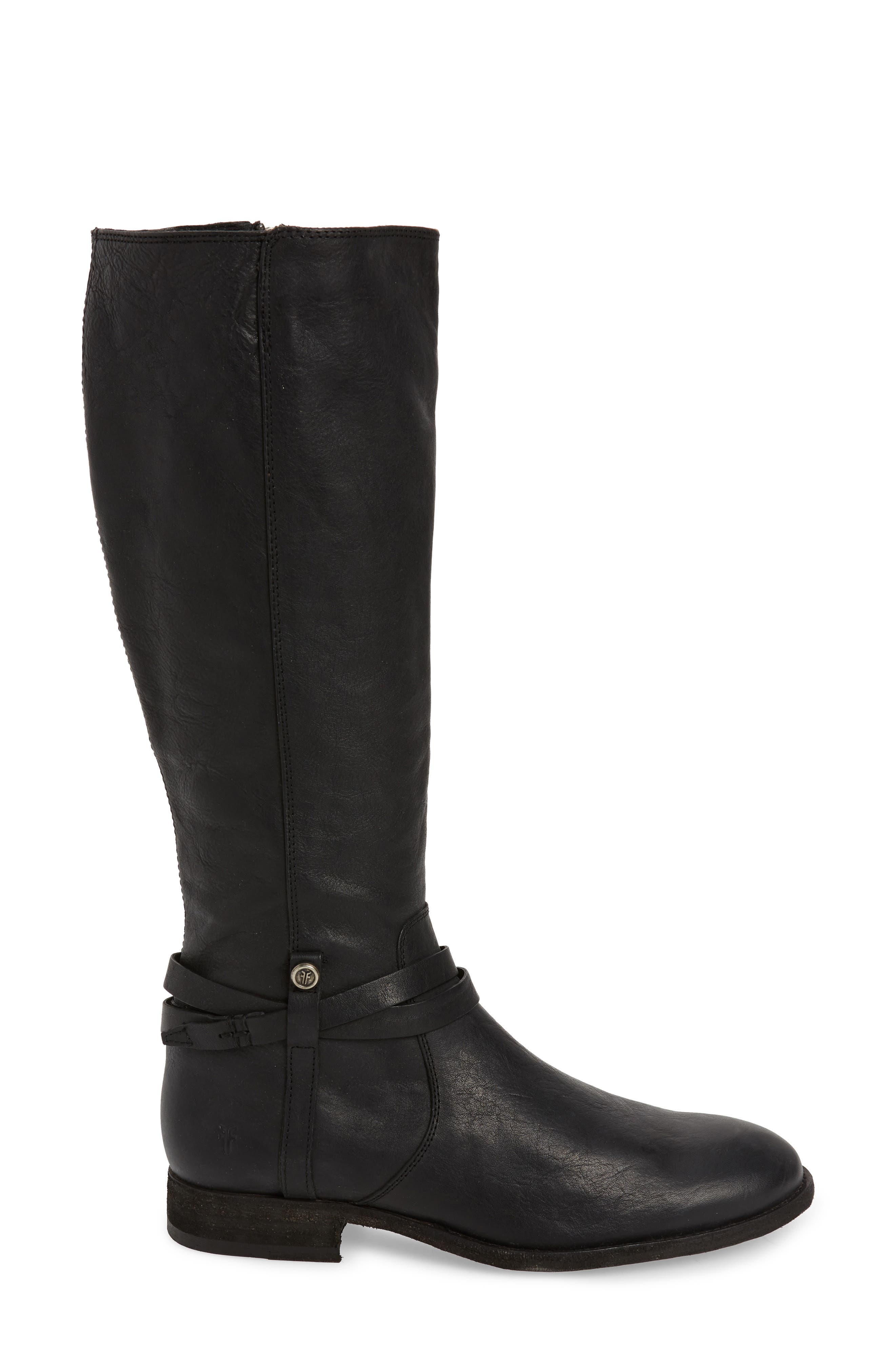 Frye Melissa Belted Knee-High Riding Boot, Alternate, color, 