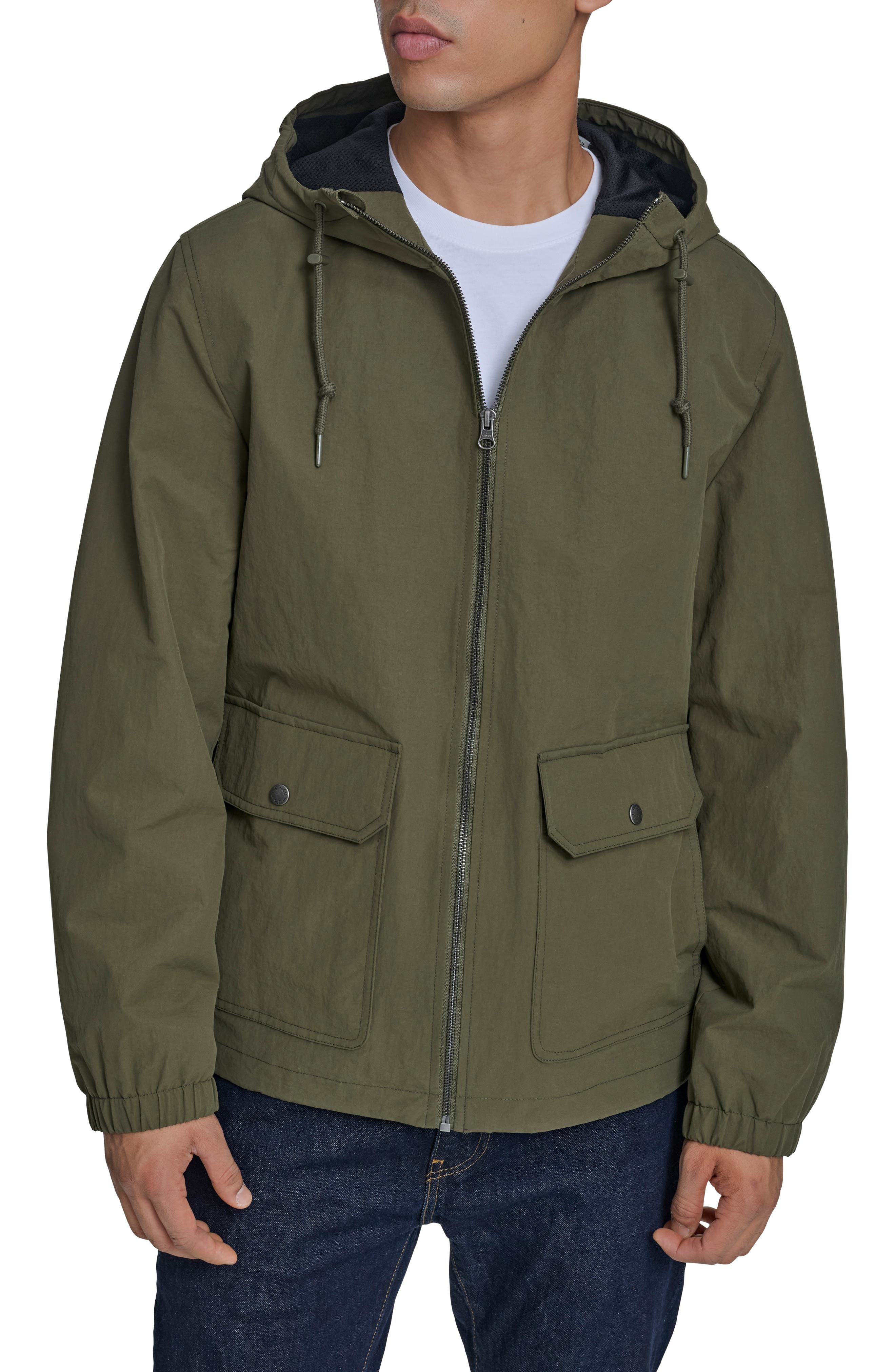 Water Resistant Hooded Nylon & Cotton Jacket - image 5