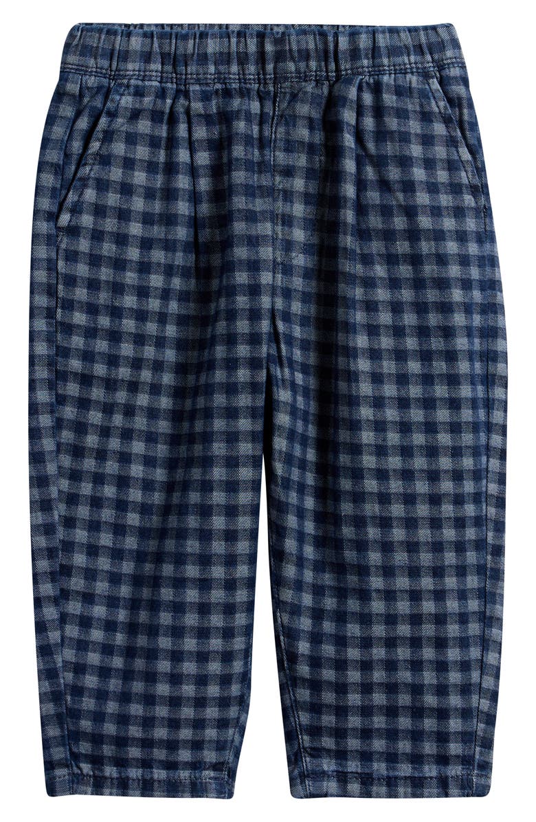 NEXT Kids' Checkerboard Print Pants, Main, color, Blue