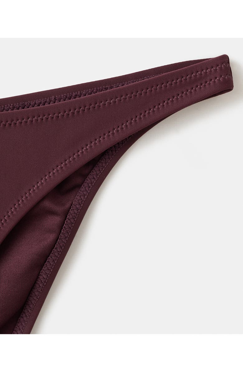 MANGO Classic Bikini Bottoms, Alternate, color, Wine