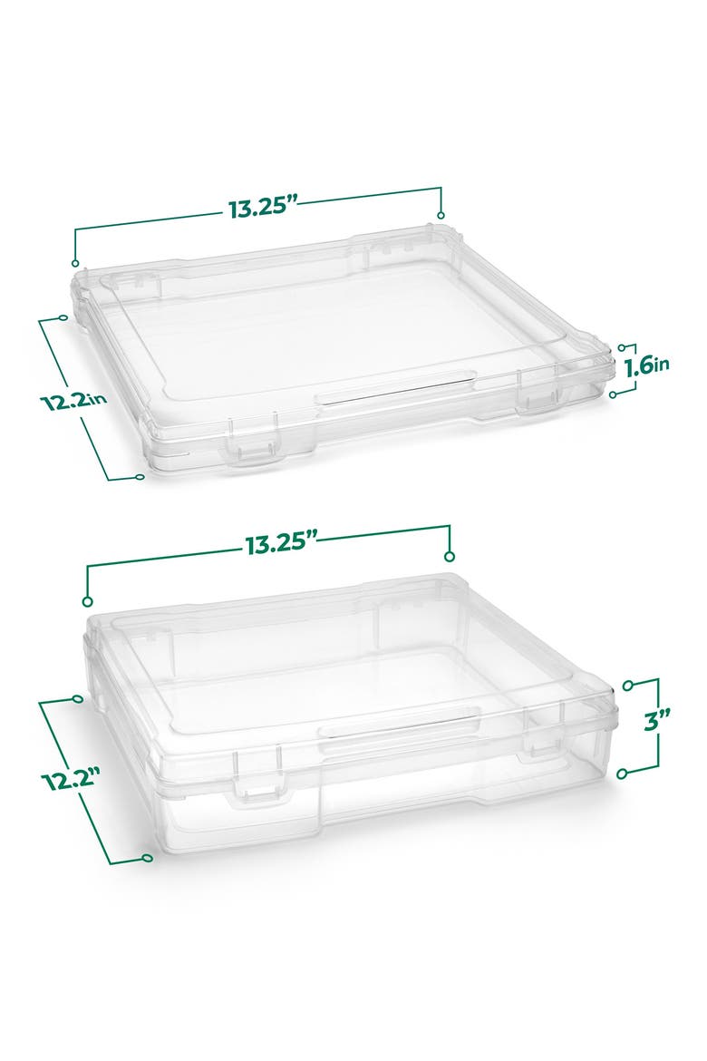 Portable Project Case 9-Piece Set, Alternate, color, CLEAR