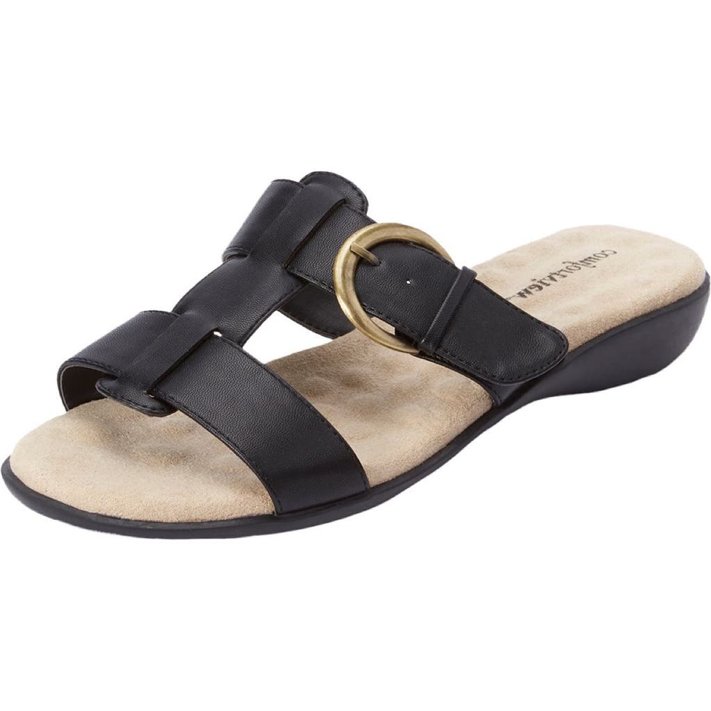Comfortview The Dawn Slip On Sandal In Black