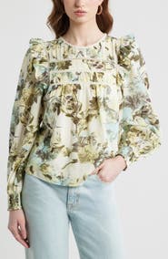 Treasure & Bond Ladder Cutout Cotton Top