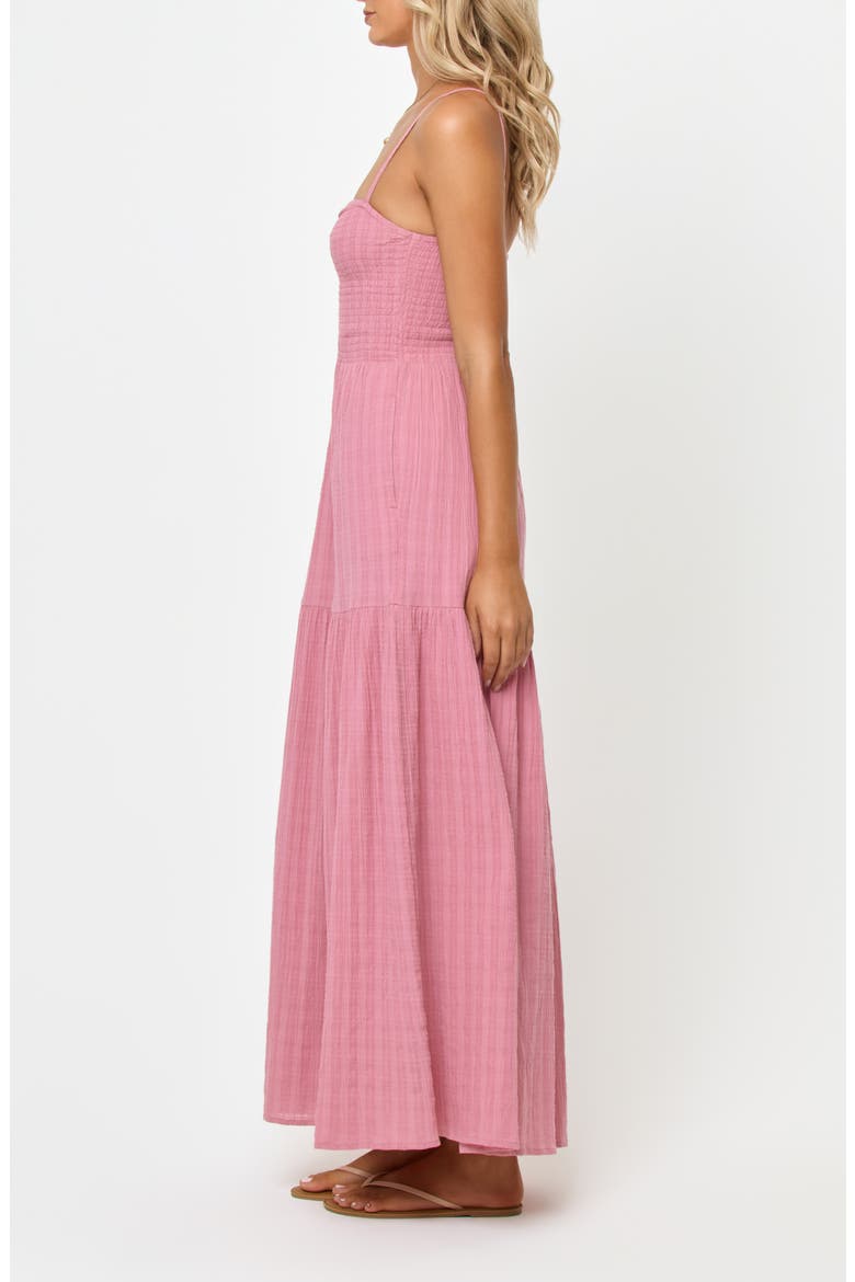 Mallorca Smocked Cover-Up Maxi Dress, Alternate, color, CHERRY BLOSSOM