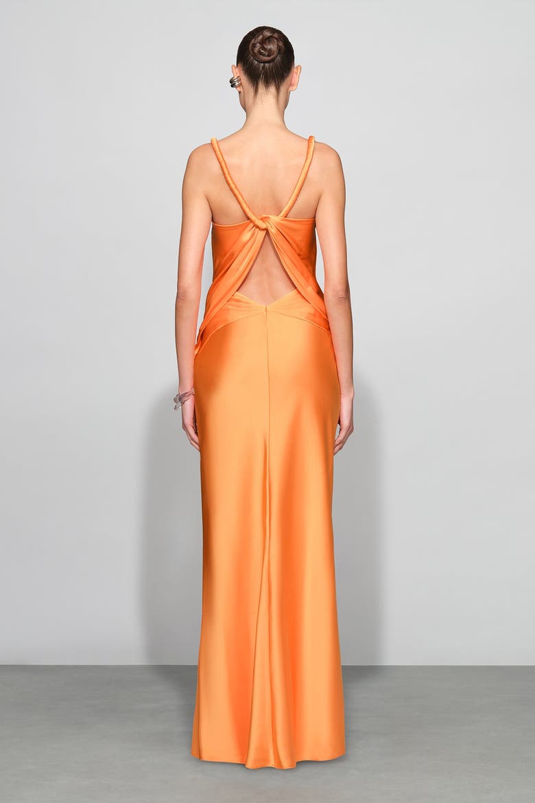 Tatum Gown, Alternate, color, Tangerine