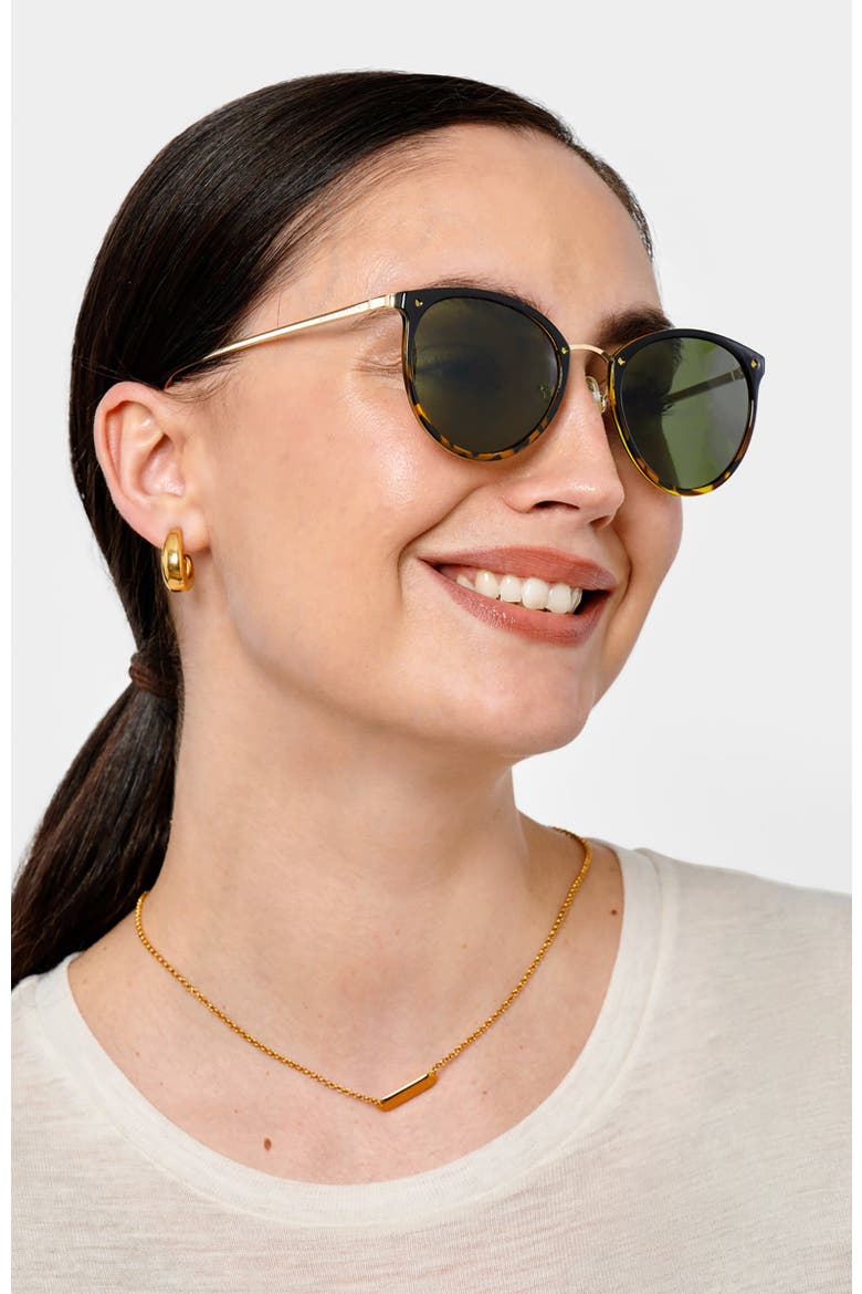 Santorini Sunglasses, Alternate, color, Gradient Black Tortoiseshell