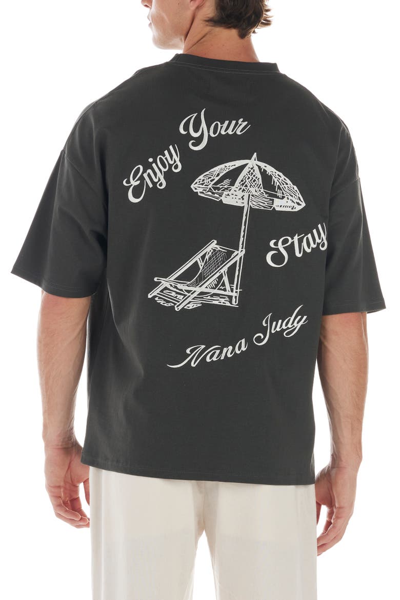 Sun Club T-Shirt, Main, color, charcoal