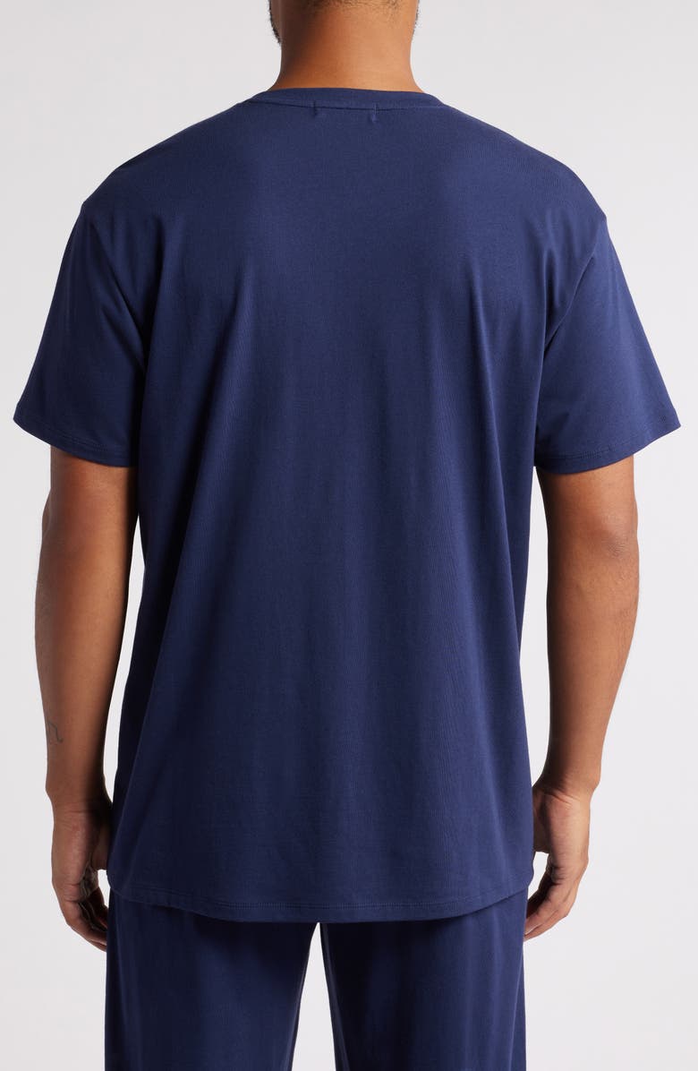 Nordstrom Cotton & Modal Crewneck T-Shirt, Alternate, color, Navy Peacoat