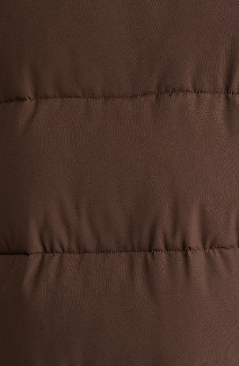 BCBGMAXAZRIA Long Puffer Coat, Alternate, color, Espresso