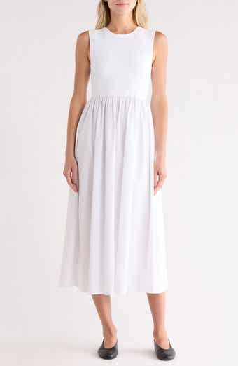 Theory Sleeveless Mixed Media Dress