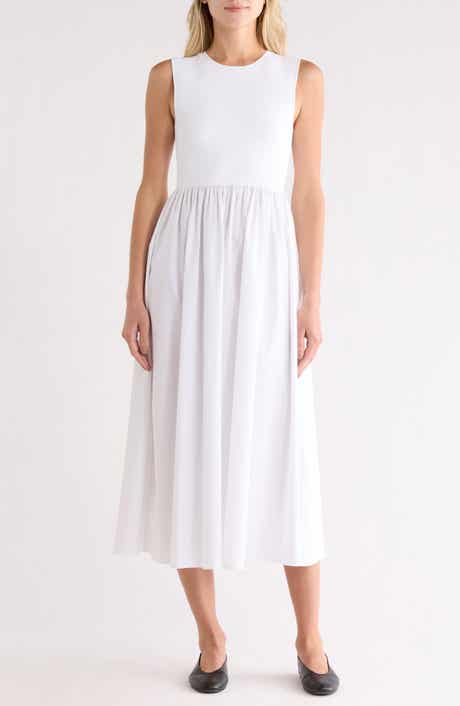 Theory Sleeveless Mixed Media Dress