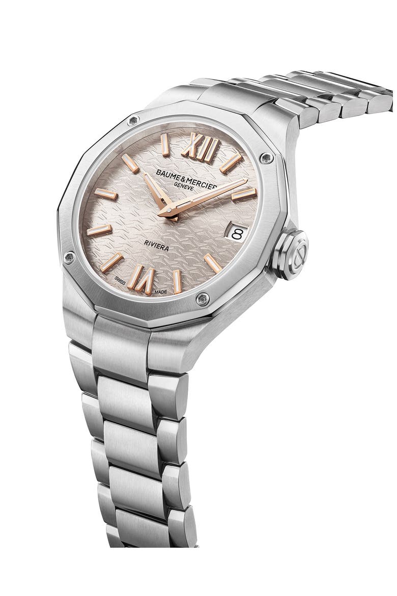 Riviera 10810 Bracelet Watch, 33mm, Alternate, color, SILVER