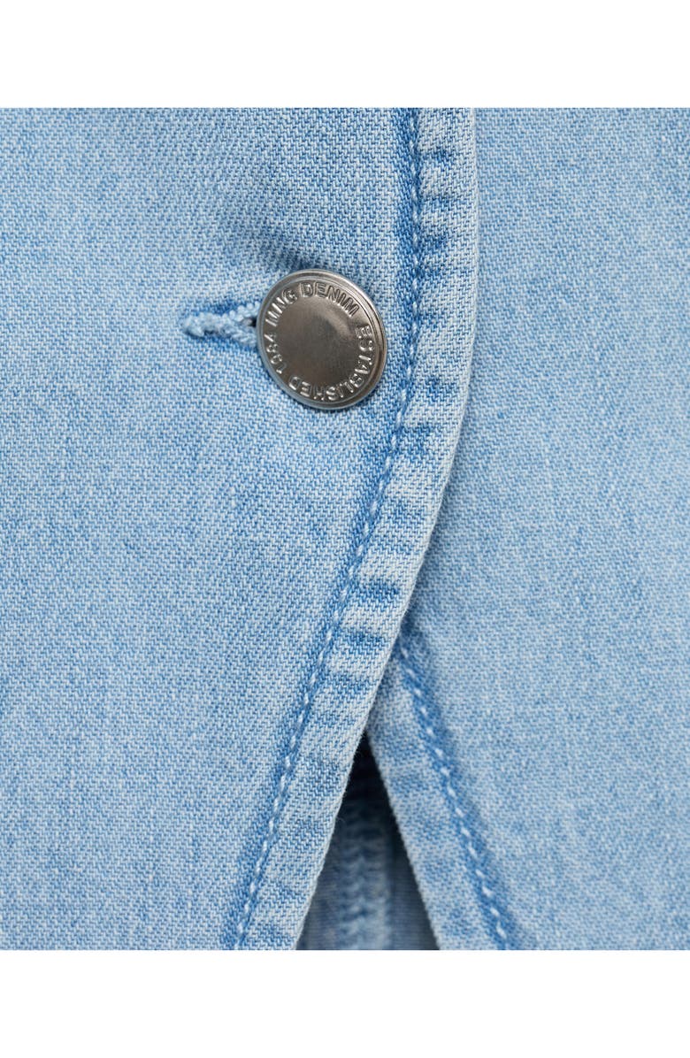 MANGO Denim Vest, Alternate, color, Light Blue