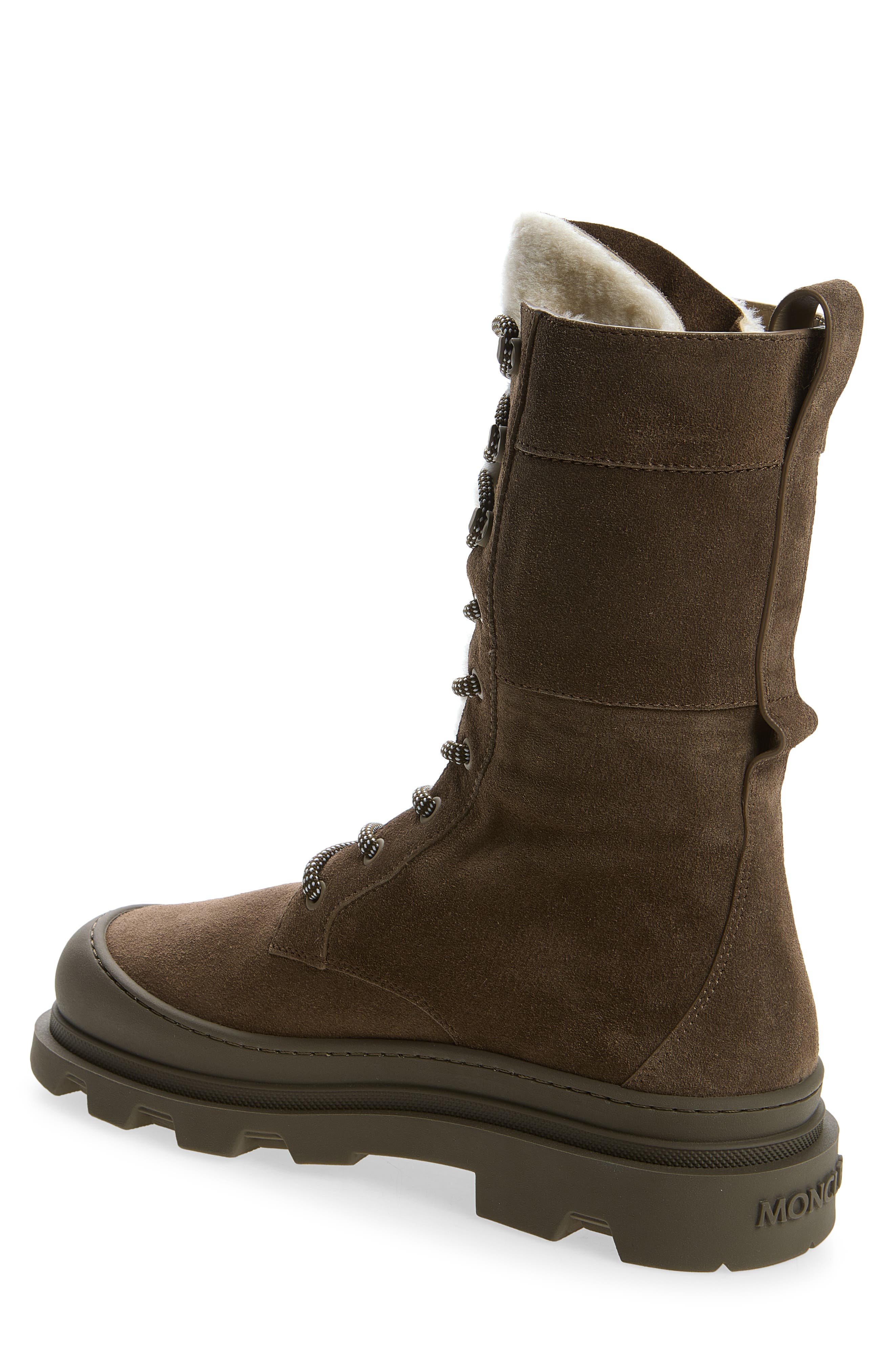 Vera Genuine Shearling Trim Boot, Alternate, color, WARM TAUPE