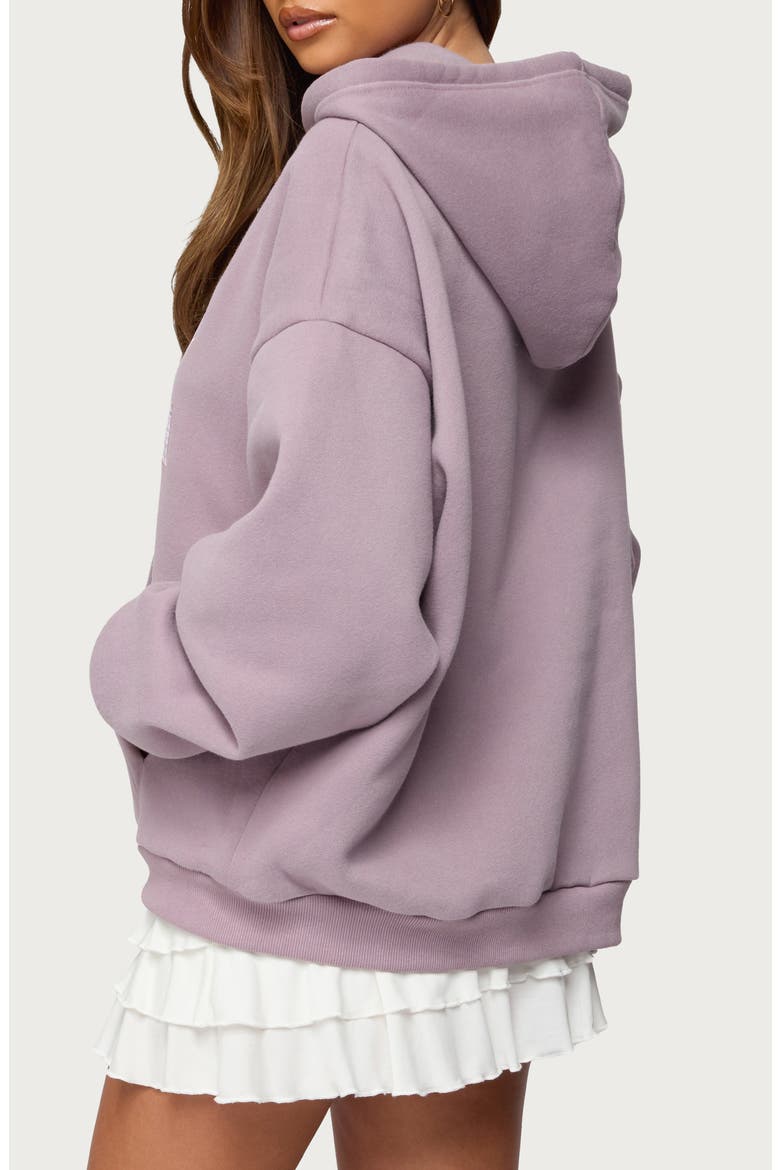 82 Appliqué Oversize Hoodie, Alternate, color, PURPLE