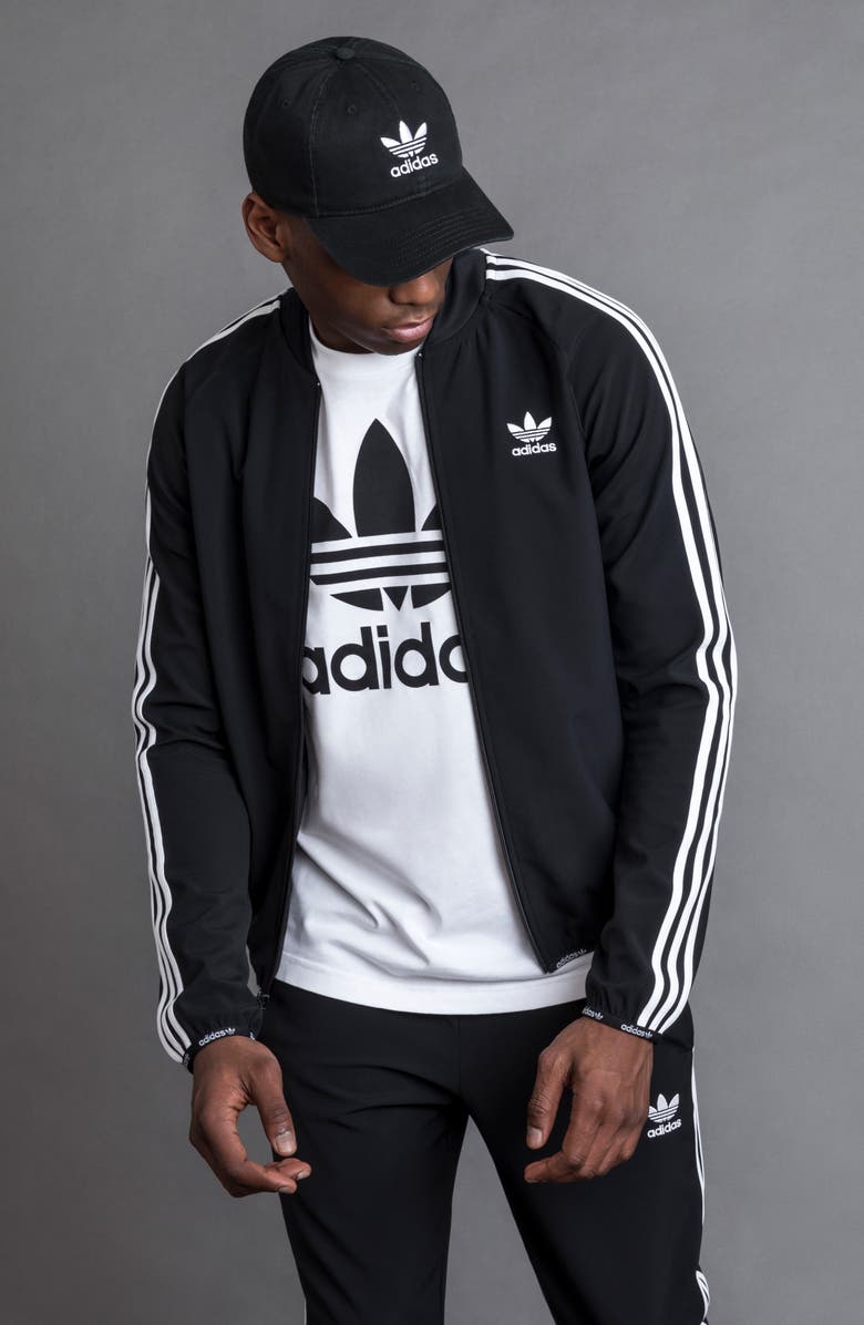 adidas Originals Relaxed Baseball Cap, Alternate, color, Night Indigo/ Better Scarlet