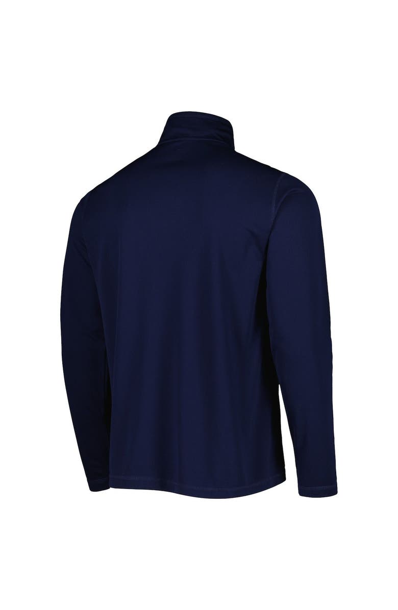 Champion Men's Champion Navy West Virginia Mountaineers Textured Quarter-Zip Jacket, Alternate, color, Navy