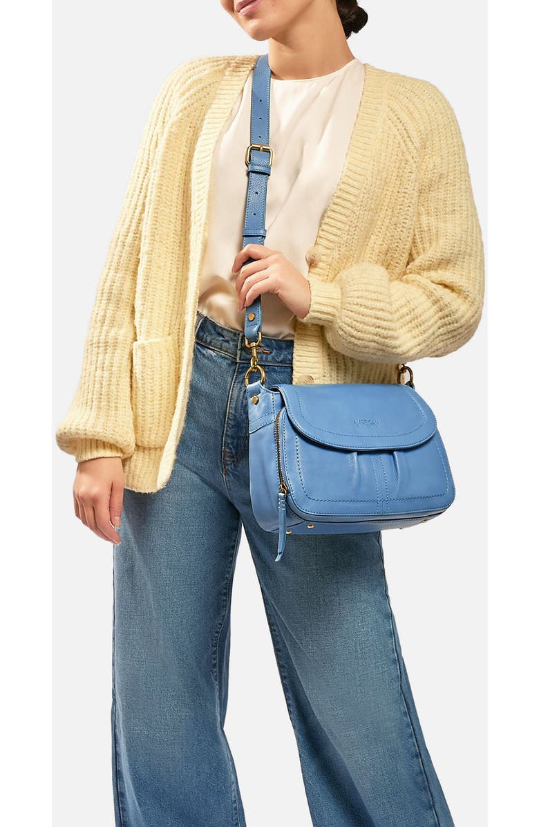 AMERICAN LEATHER CO. Marino Crossbody Bag, Alternate, color, Marina Smooth