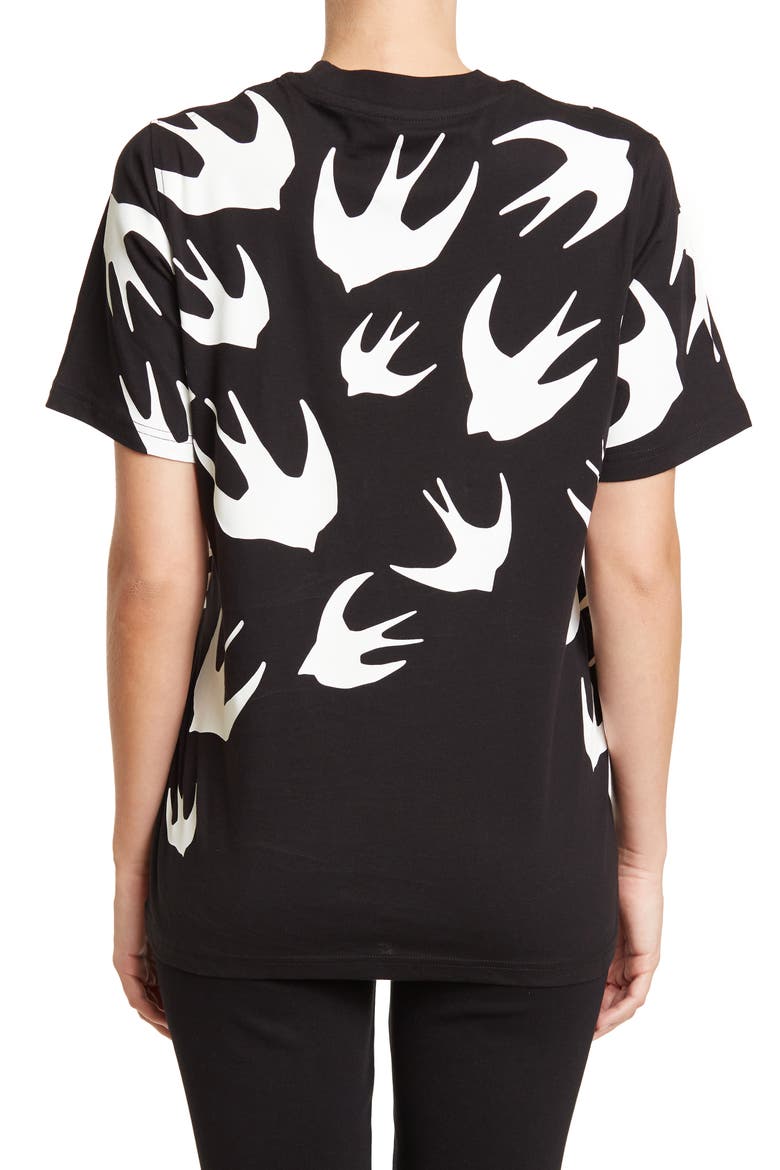 BY ALEXANDER MCQUEEN Printed T-Shirt, Alternate, color, BLACK