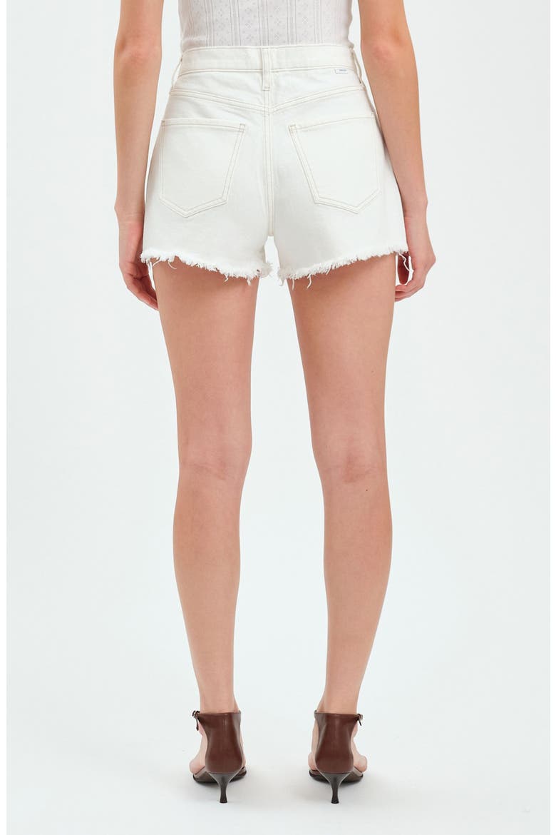 Troublemaker Fray Hem Shorts, Alternate, color, VANILLA