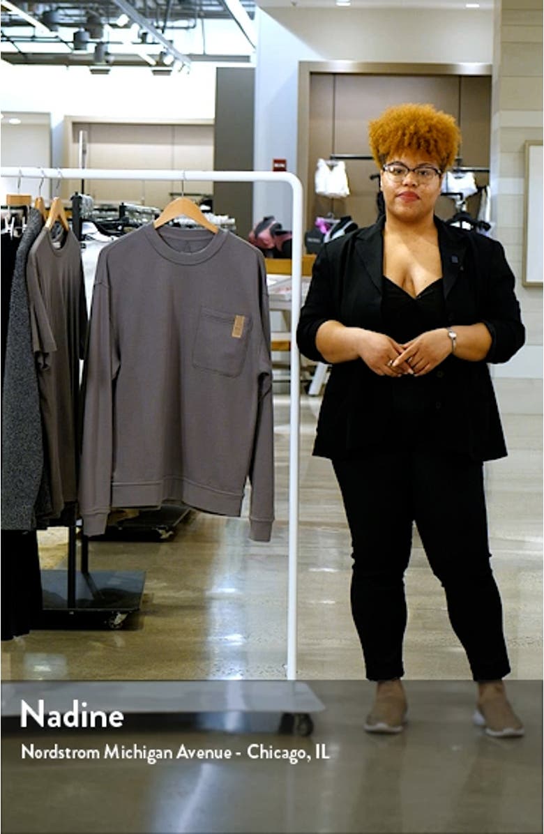 Reversible Cotton Blend Lounge Sweatshirt, sales video thumbnail