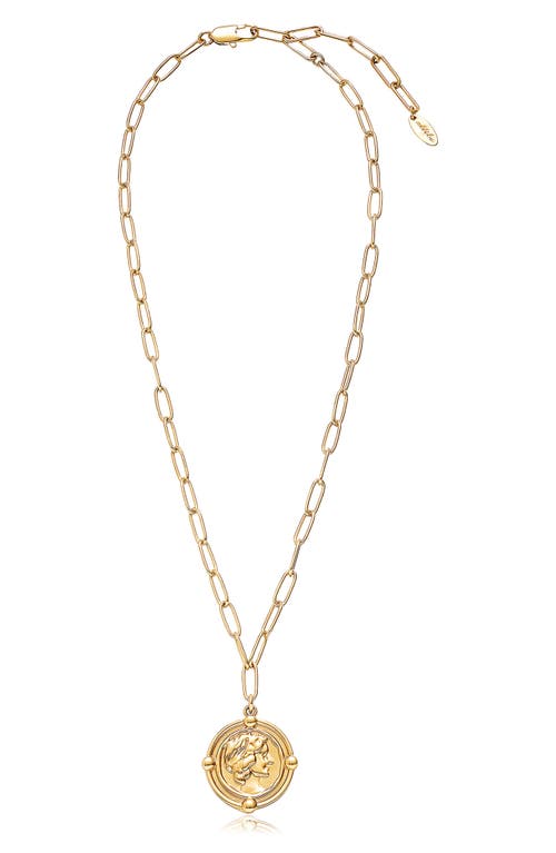 Ettika Coin Pendant Necklace In Gold