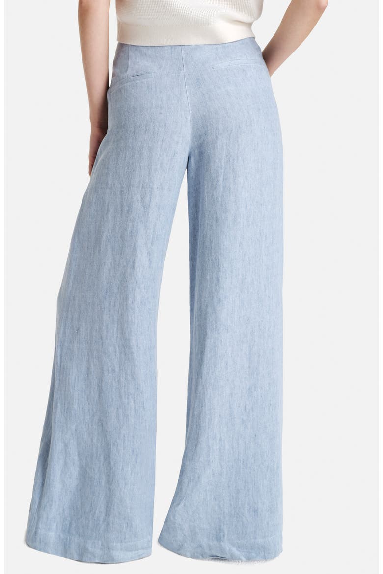 Demie Hemp Wide Leg Pants, Alternate, color, LIGHT INDIGO