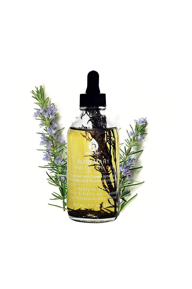 Rosemary Flower Multi Use Body Oils 4 Oz, Alternate, color, Green