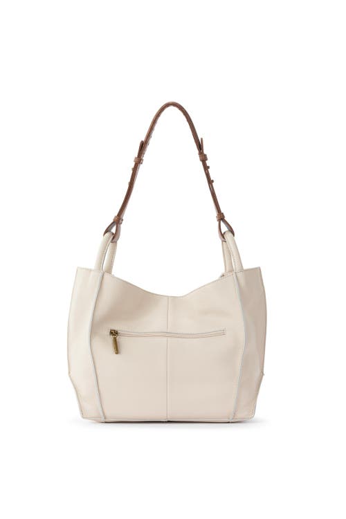 The Sak Los Feliz Medium Tote Leather Bag In Neutral