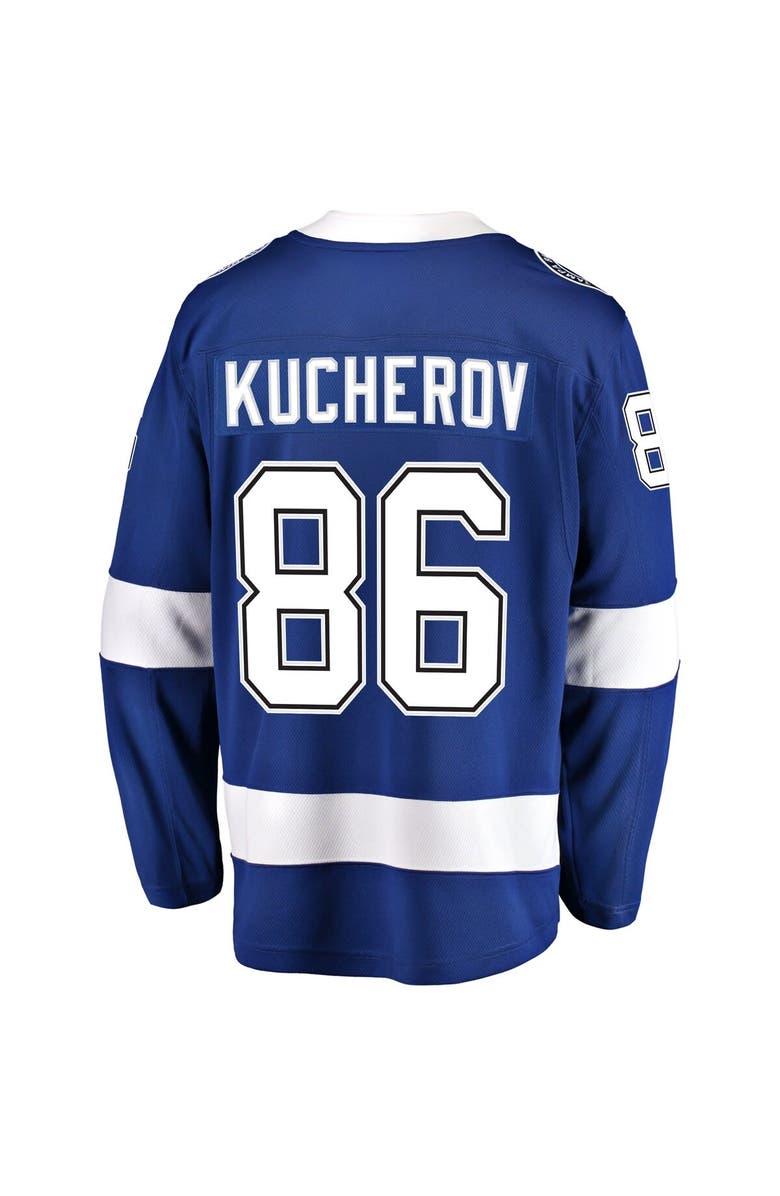 FANATICS Men's Fanatics Branded Nikita Kucherov Blue Tampa Bay Lightning Home Breakaway Player Jersey, Alternate, color, 
