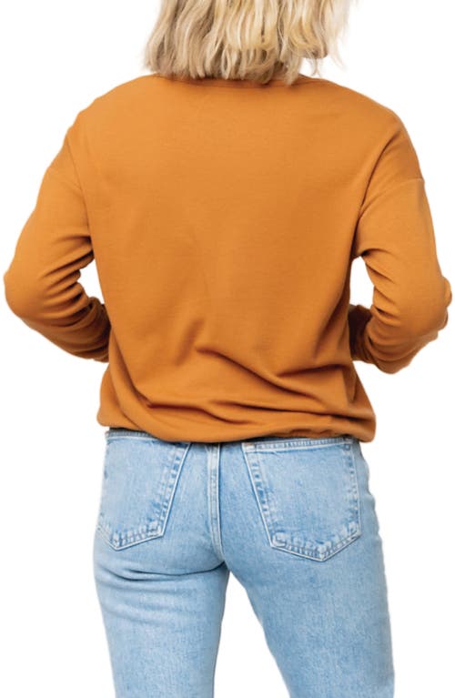 Gibsonlook Crop Henley Top In Yellow
