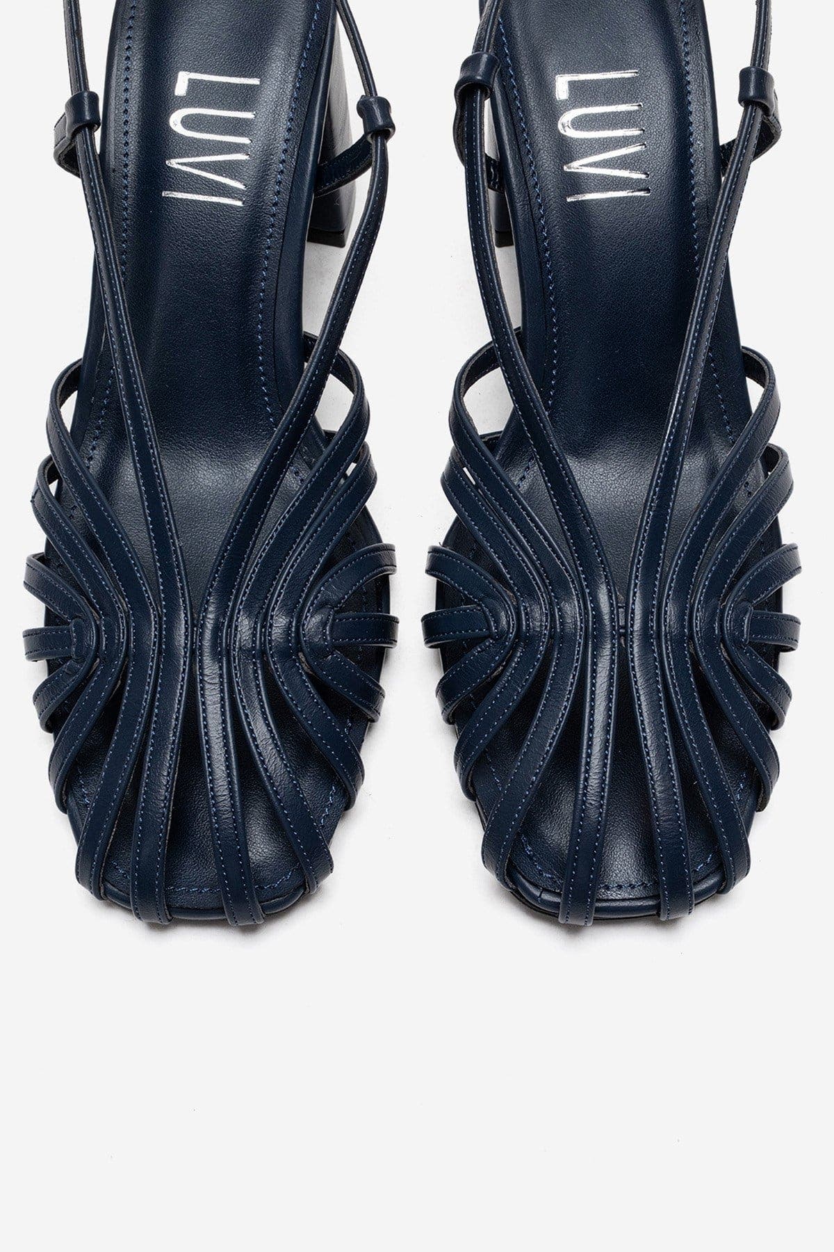 Prologue Shoes Wilda Block Heel Sandal, Alternate, color, Navy