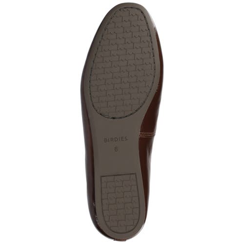 Birdies The Songbird Flat Patent Leather In Brown