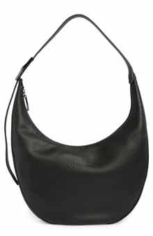 Longchamp Half Moon Leather Shoulder Bag