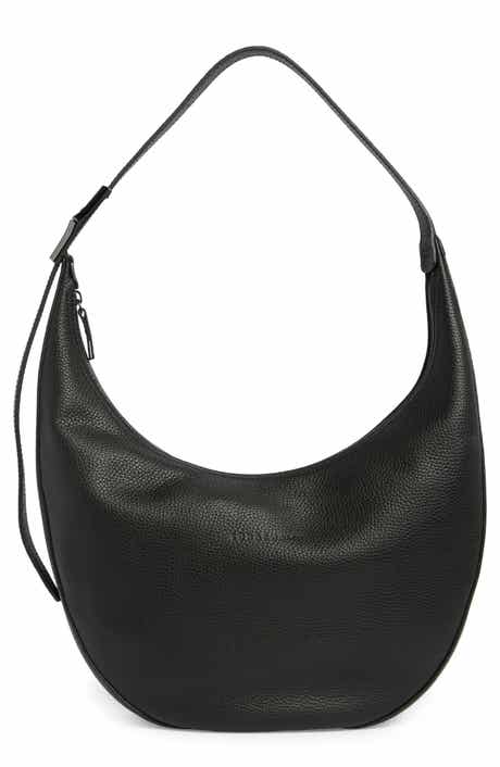 Longchamp Half Moon Leather Shoulder Bag