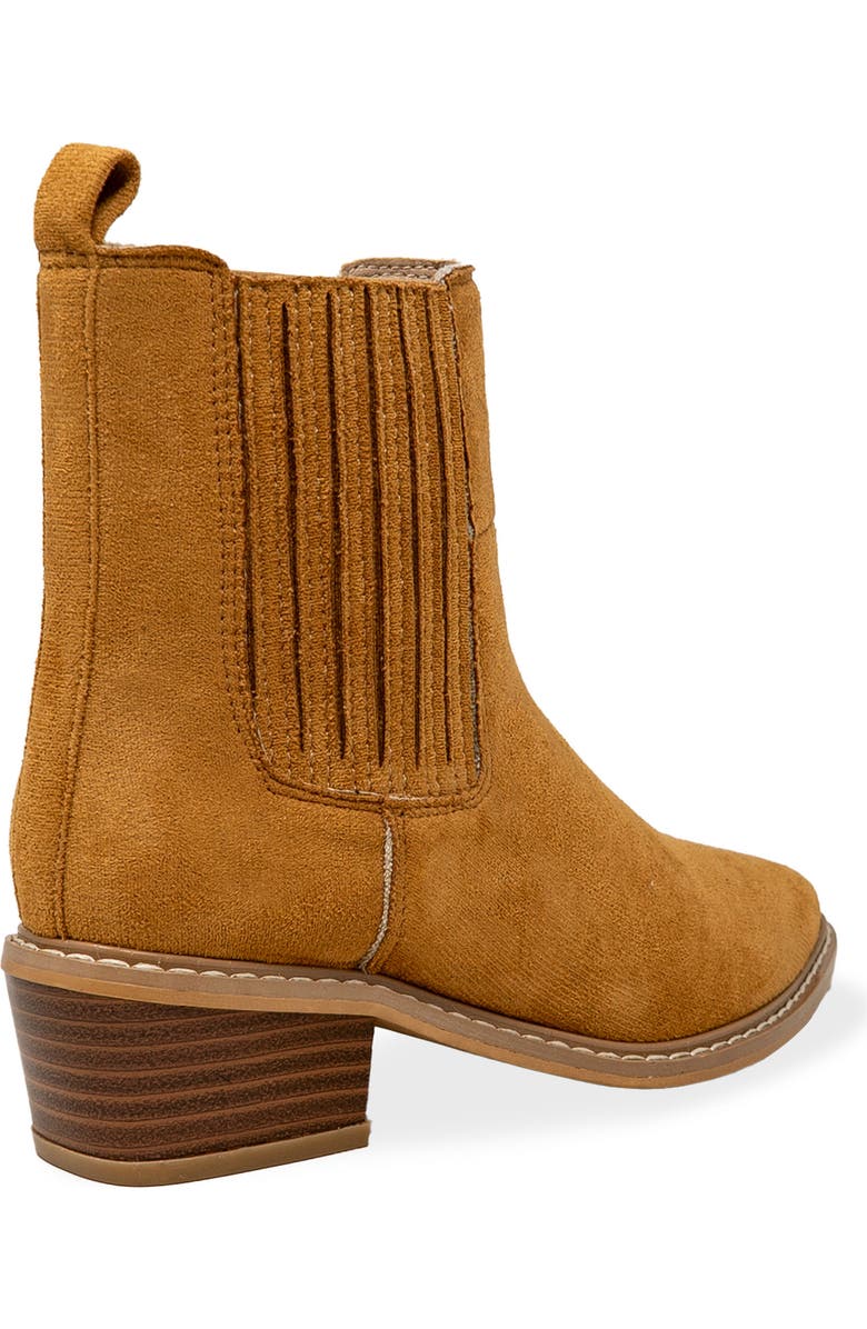 CHASE AND CHLOE Western Block Heel Chelsea Boot, Alternate, color, Tan