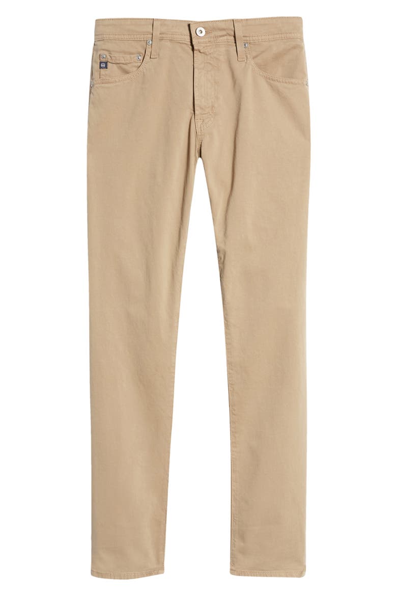Tellis Slim Fit Sateen Pants (Nordstrom Exclusive), Alternate, color, BEECHWOOD