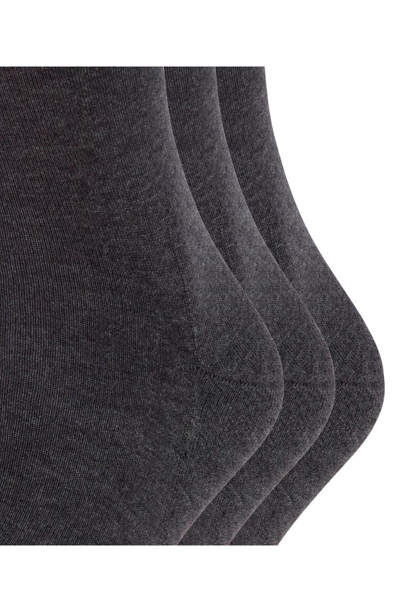 Falke Run Cotton Socks 3-Pack, Alternate, color, Dark Grey